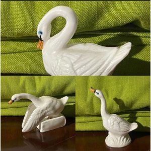 vintage bone china swan figures Taiwan (3)